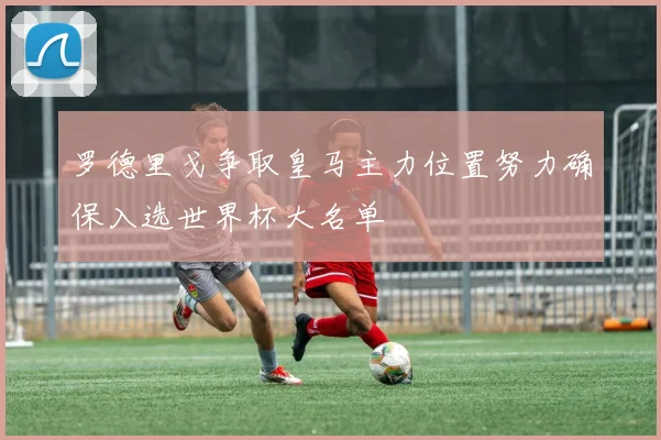 罗德里戈争取皇马主力位置努力确保入选世界杯大名单